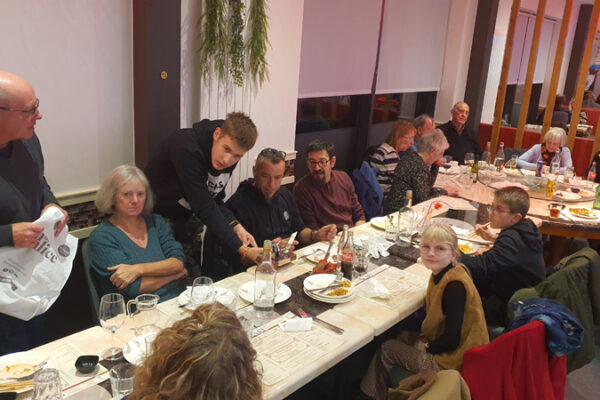 Good food and company at Le Poppy Wafu